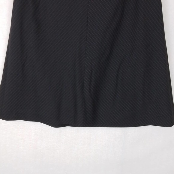 Ann Taylor Virgin Wool Lined Career Skirt Size 12 in Brown w/ Pinstripes - Picture 7 of 12